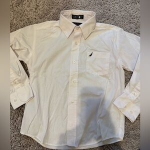 Nautica boys White Button-Down Shirt